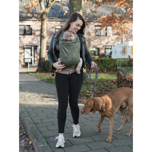 ByKay Draagzak Tiny Click Moss Green Groen | Draagzak van