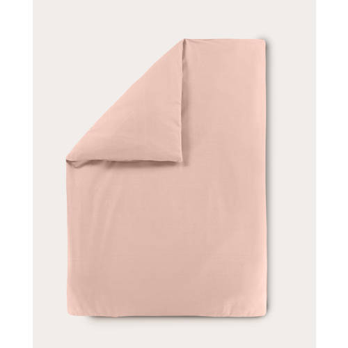 NOUS Kids katoenen dekbedovertrek peuter (120x150 cm) Roze Effen
