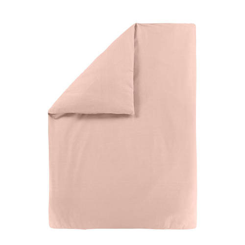 NOUS Kids katoenen dekbedovertrek baby (100x135 cm) Roze Effen