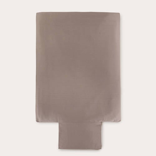 NOUS Kids katoenen dekbedovertrek baby (100x135 cm) Bruin Effen