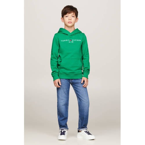 Tommy Hilfiger hoodie met logo groen Sweater Logo 110
