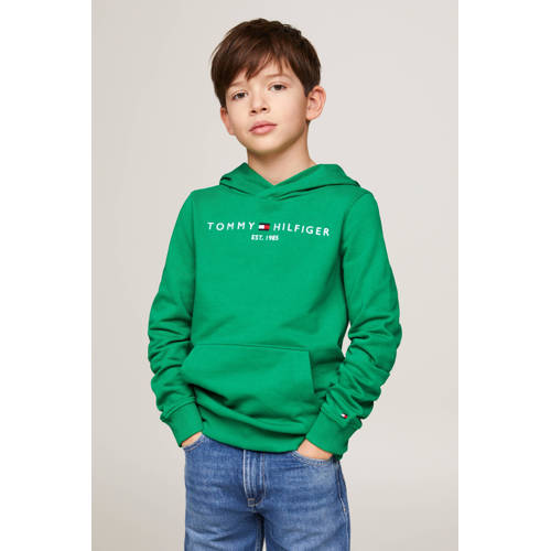 Tommy Hilfiger hoodie met logo groen Sweater Logo 104
