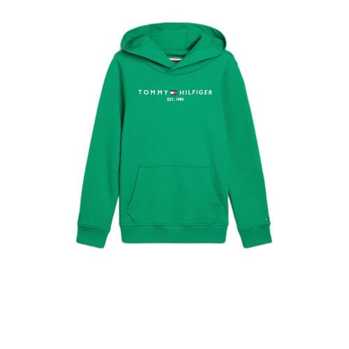 Tommy Hilfiger hoodie met logo groen Sweater Logo