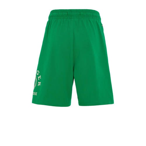 Tommy Hilfiger sweatshort groen Korte broek Jongens Katoen Effen 104