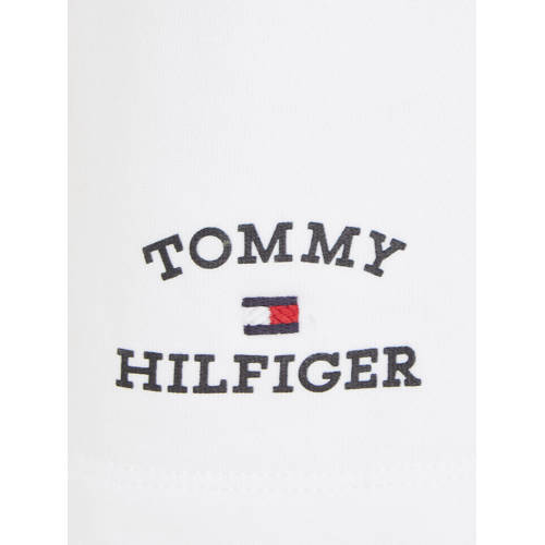 Tommy Hilfiger sweatshort wit Jongens Katoen Effen 104