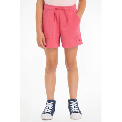 Tommy Hilfiger sweatshort roze Meisjes Katoen Effen 128