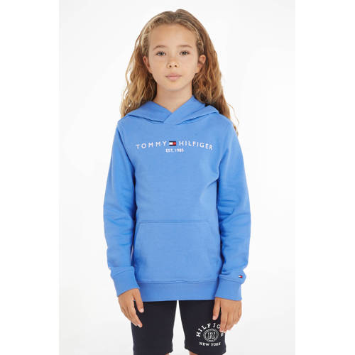 Tommy Hilfiger hoodie lichtblauw Sweater Effen 104