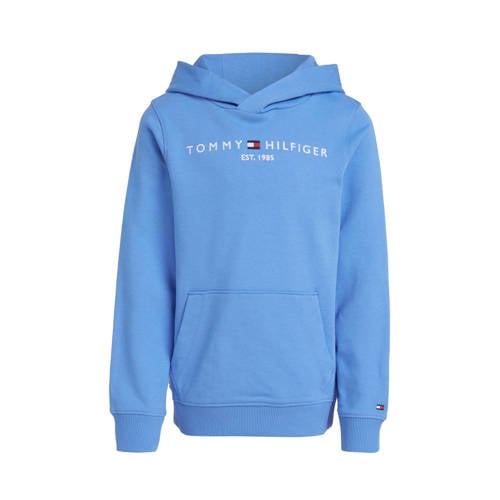 Tommy Hilfiger hoodie lichtblauw Sweater Effen