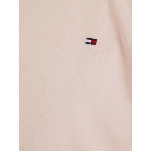 Tommy Hilfiger T-shirt licht perzik Roze Meisjes Katoen Ronde hals Effen 110