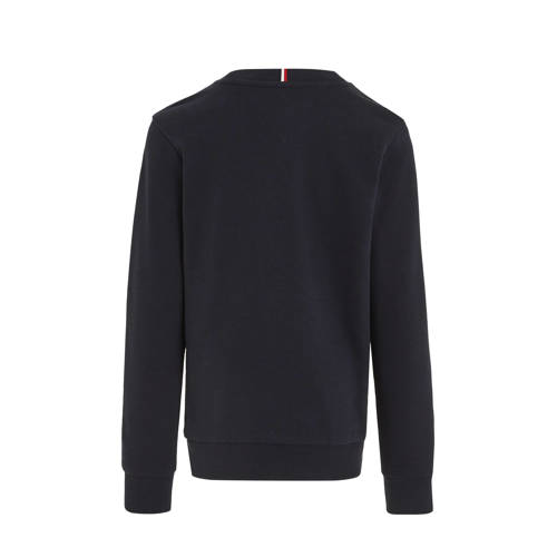 Tommy Hilfiger sweater met logo donkerblauw Logo 110