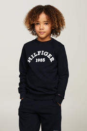thumbnail: Tommy Hilfiger sweater met logo donkerblauw