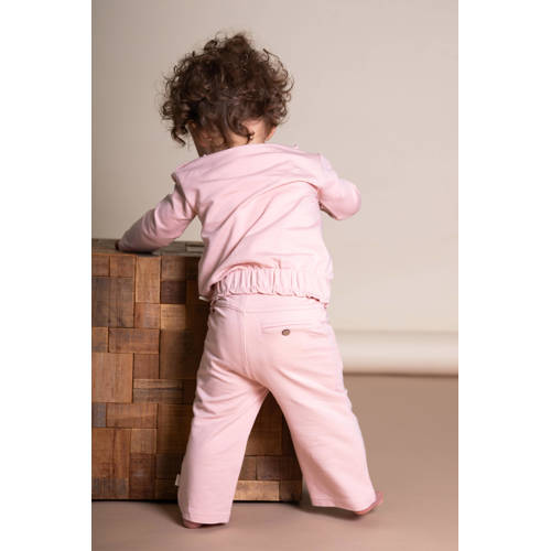 BESS baby regular fit broek roze Meisjes Katoen Effen 56