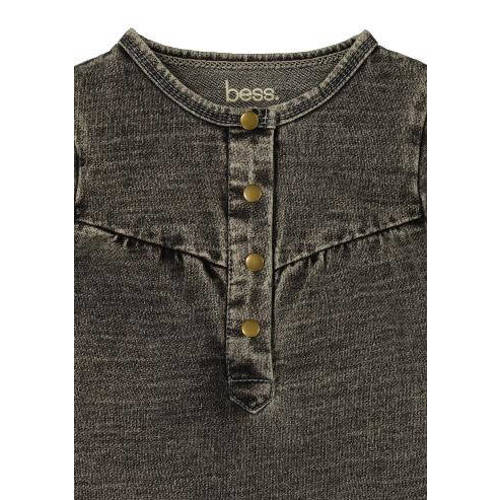 BESS baby A-lijn jurk grey denim Grijs Effen 56 | Jurk van