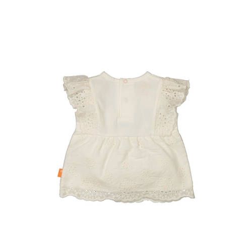 BESS baby T-shirt wit Meisjes Katoen Ronde hals Effen 56