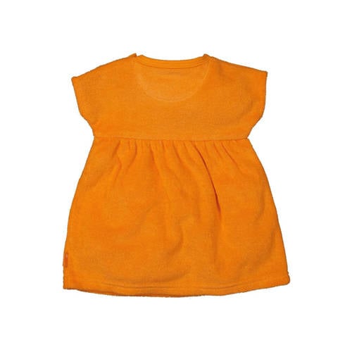 BESS baby badstof jurk oranje Effen 62 | Jurk van