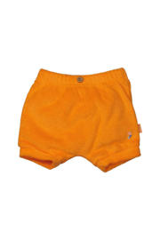 thumbnail: Oranje meisjes BESS baby badstof casual short met regular waist, elastische tailleband en effen