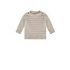 A Tiny Story baby gestreepte longsleeve bruin/ecru