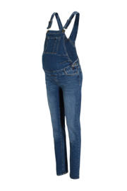 thumbnail: LOVE2WAIT regular fit zwangerschapstuinbroek stonewashed