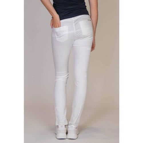 love2wait low waist skinny broek Emerald wit Dames Stretchkatoen Effen 26