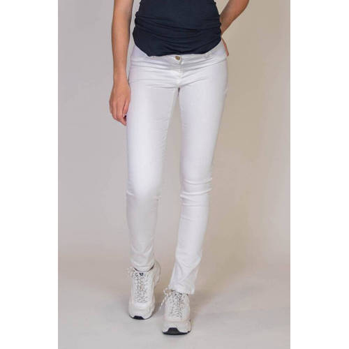 love2wait low waist skinny broek Emerald wit Dames Stretchkatoen Effen 26