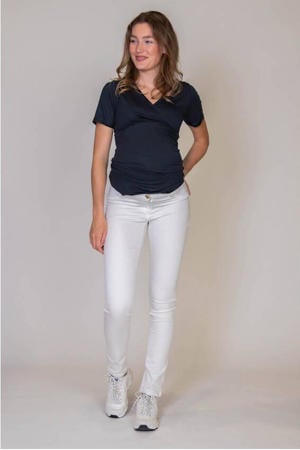 low waist skinny broek Emerald wit
