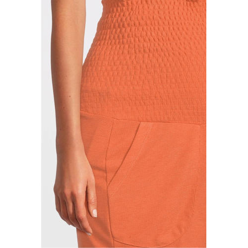 love2wait regular fit short Siena oranje Korte broek Dames Polyester Effen XS