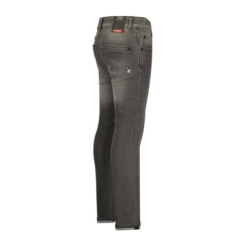 VINGINO skinny jeans Anzio dark grey vintage Grijs Jongens Katoen Vintage 128