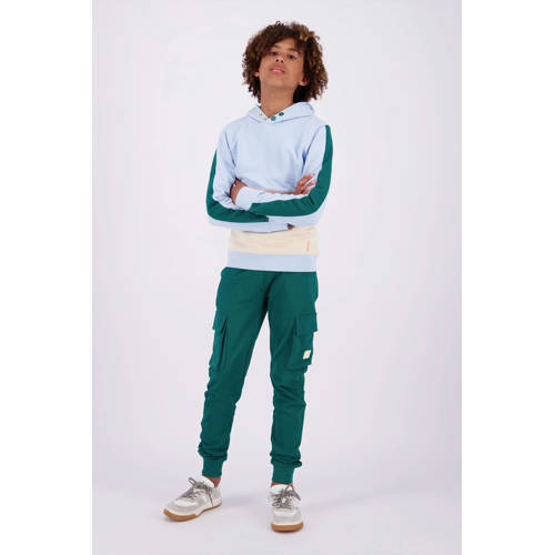VINGINO regular fit joggingbroek Sylvian donkergroen Jongens Katoen Effen 128