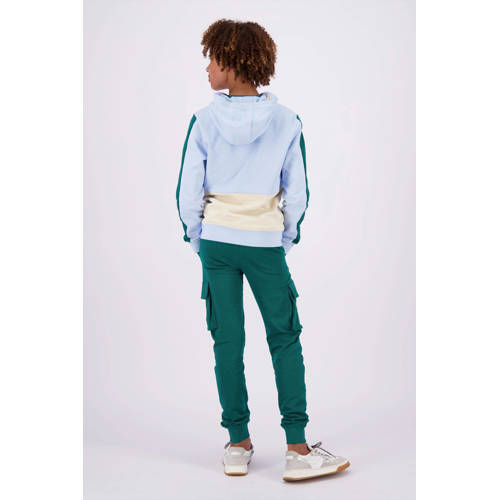 VINGINO regular fit joggingbroek Sylvian donkergroen Jongens Katoen Effen 128