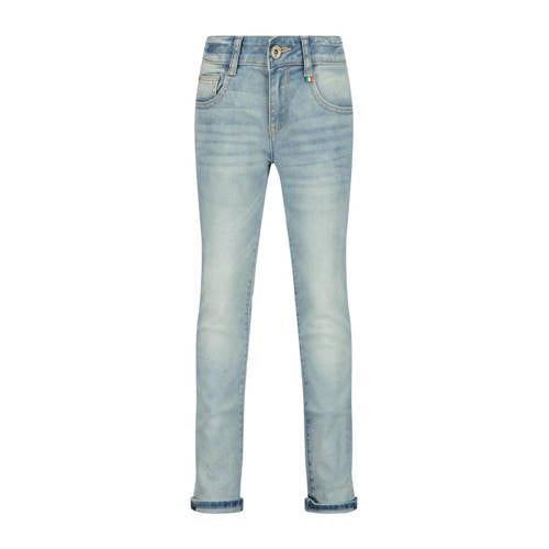 Vingino slim fit jeans Diego light vintage Blauw Jongens Katoen Effen