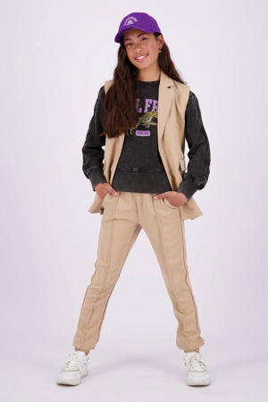 slim fit broek Solange zand
