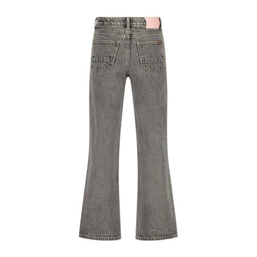 VINGINO wide leg jeans Cato grey vintage Grijs Meisjes Katoen Effen 128