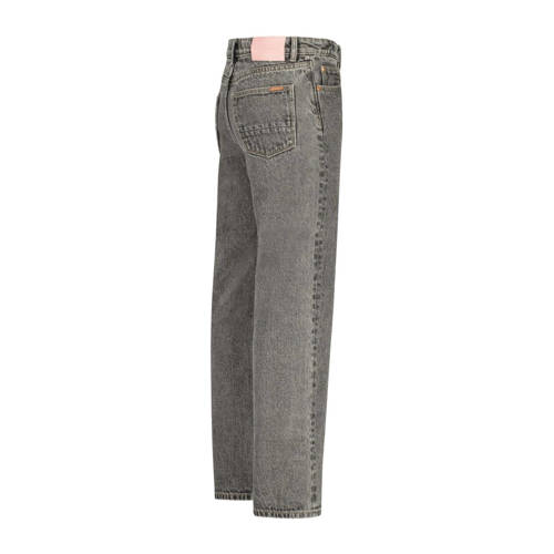 VINGINO wide leg jeans Cato grey vintage Grijs Meisjes Katoen Effen 128