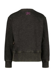 thumbnail: Vingino sweater Narou met tekst vergrijsd zwart