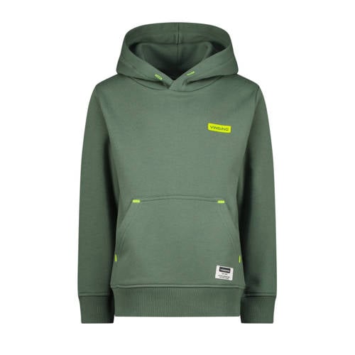 Vingino hoodie groen Sweater Effen