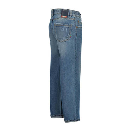 VINGINO loose fit jeans Castiano blue vintage Blauw Jongens Katoen Effen 128