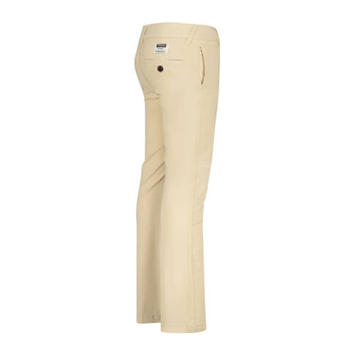 VINGINO slim fit broek Seth beige Jongens Katoen Effen 128