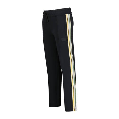VINGINO regular fit joggingbroek Sowin met zijstreep zwart zand Jongens Polyester 128