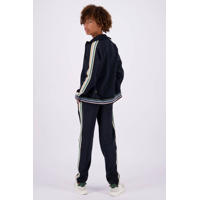 thumbnail: Vingino regular fit joggingbroek Sowin met zijstreep zwart/zand