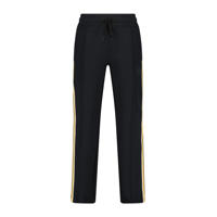 thumbnail: Vingino regular fit joggingbroek Sowin met zijstreep zwart/zand