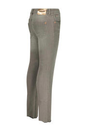 thumbnail: Grey denim meisjes Vingino skinny jeans Amia van katoen met regular waist en rits- en knoopsluiting