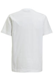 thumbnail: Witte jongens Stone Island T-shirt van katoen met korte mouwen en ronde hals