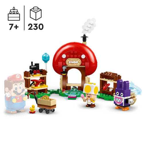 Lego Super Mario Uitbreidingsset: Nabbit bij Toads winkeltje 71429 Bouwset