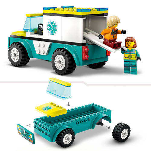 Lego City Ambulance en snowboarder 60403 Bouwset | Bouwset van