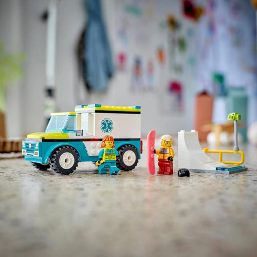 Lego City Ambulance en snowboarder 60403 Bouwset | Bouwset van