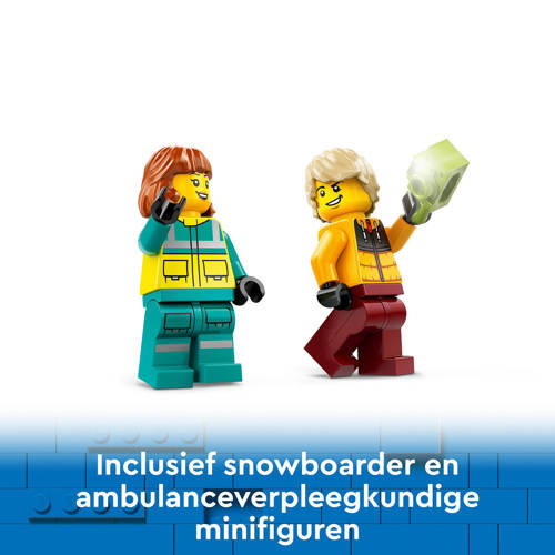 Lego City Ambulance en snowboarder 60403 Bouwset | Bouwset van