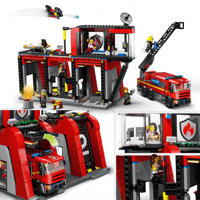 thumbnail: LEGO City Brandweerkazerne en brandweerauto Brandweer Speelgoed voor Kinderen 60414