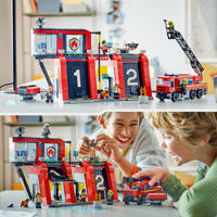 thumbnail: LEGO City Brandweerkazerne en brandweerauto Brandweer Speelgoed voor Kinderen 60414