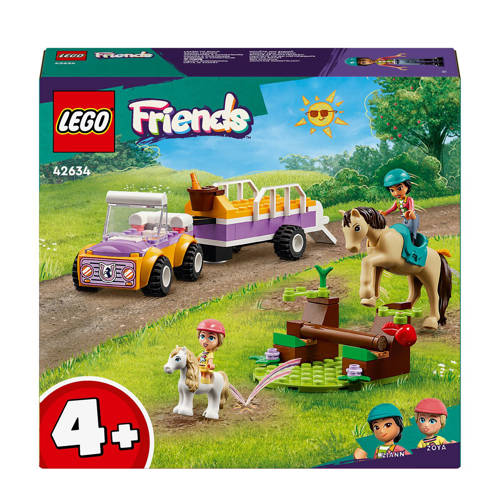 Lego Friends Paard en pony aanhangwagen 42634 Bouwset