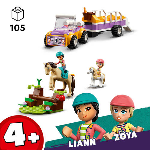 Lego Friends Paard en pony aanhangwagen 42634 Bouwset